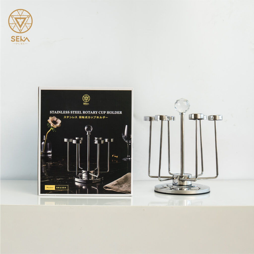 Khả năng xoay 360 độ linh hoạt, dễ dàng lấy và sắp xếp cốc